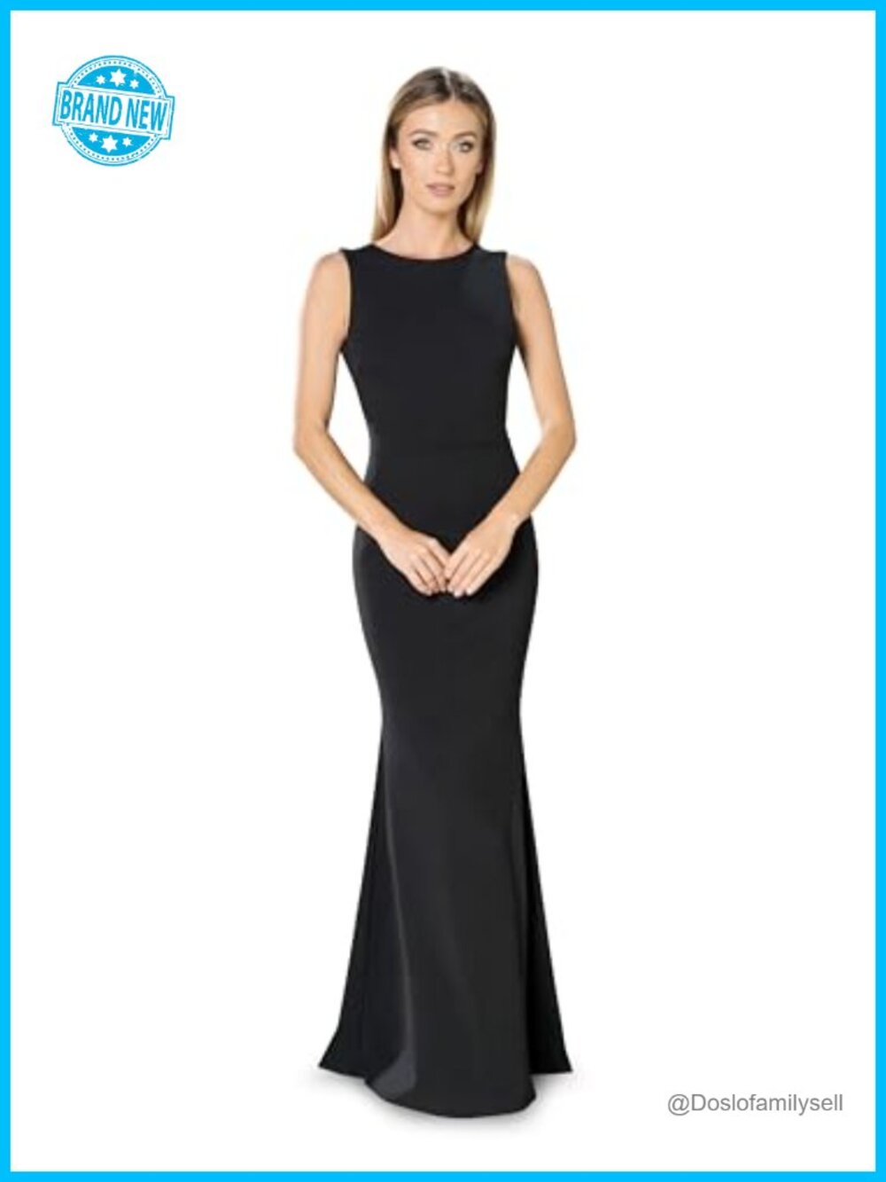 Bodycon Maxi Dress High Neck Sleeveless Formal Wedding Guest Gown